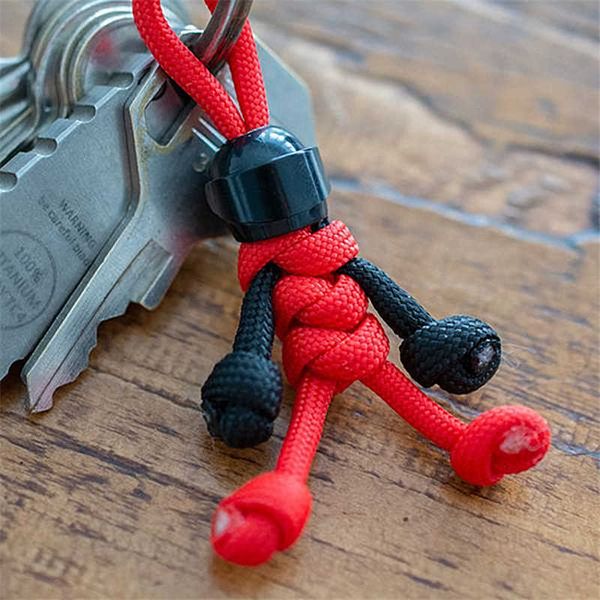 Симпатичные Block Block KeyChain Biker Шлем Подвеска Брелок Бреловая Веревка Paracord Buddy Bag Совется Рюкзак Кукла Игрушка G1019