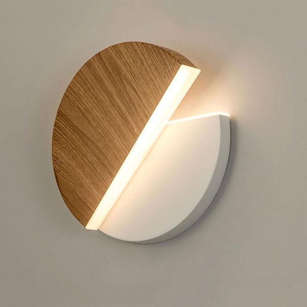 

wall lamp 360 degree rotation adjustable bedside lights white black creative modern bedroom loft aisle