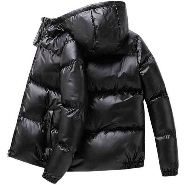 

parka men classic casual down fashion big small bubble coat coats mens outdoor warm feather winter et, Black