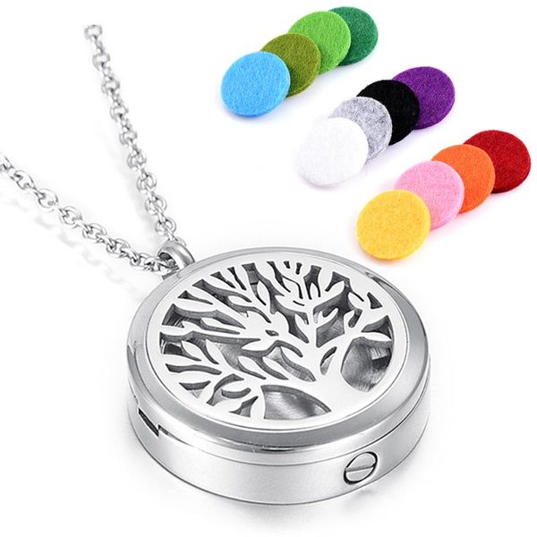 

pendant necklaces mjx0013 muiltfunctional essential oil diffuser necklace & memorial cremation ashes jewelry, Silver