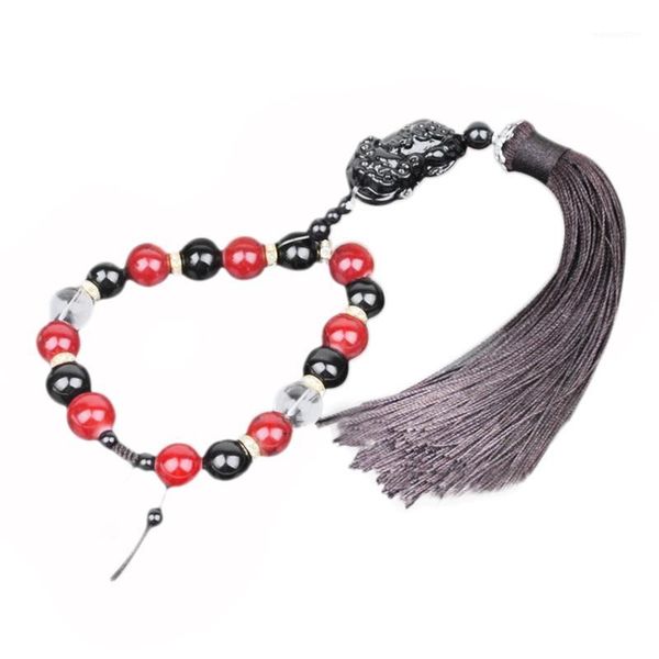 

fashion car decor beads automobile interior rearview mirror hanging ornaments1