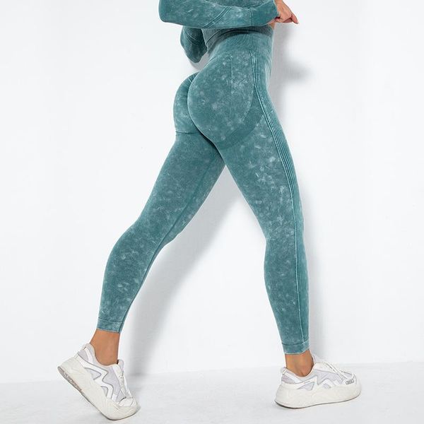 

women's leggings 2021 seamless women solid fitness high waist push up polyester jeggings casual workout leggigns female, Black