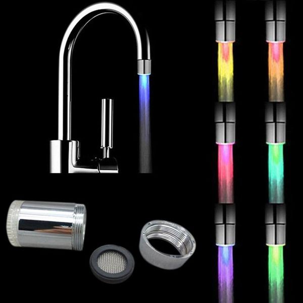 

kitchen faucets house romantic 7 color change led light shower head water faucet bath home bathroom glow ship