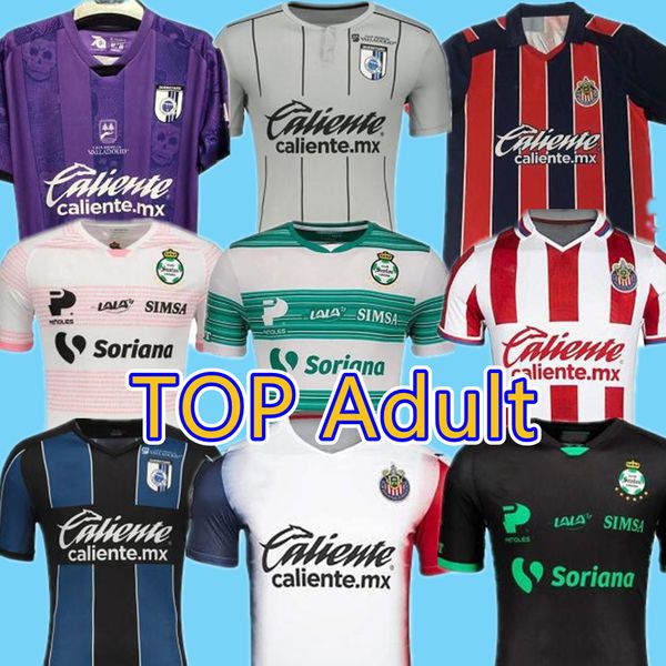 

liga mx 2020 2021 soccer jersey camisetas de futbol club deportivo guadalajara chivas santos laguna queretaro fc men kits football shirt 4xl, Black;yellow