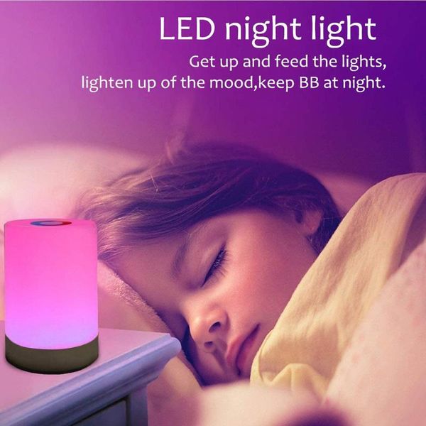 

night lights dimmable light for home bedroom dimmer intelligent bedside lamp usb rechargeable led touch