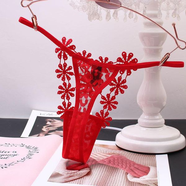 

women's panties lace thongs g-string embroidery t-back underwear hollow low waist briefs female fashion lingerie underpants, Black;pink