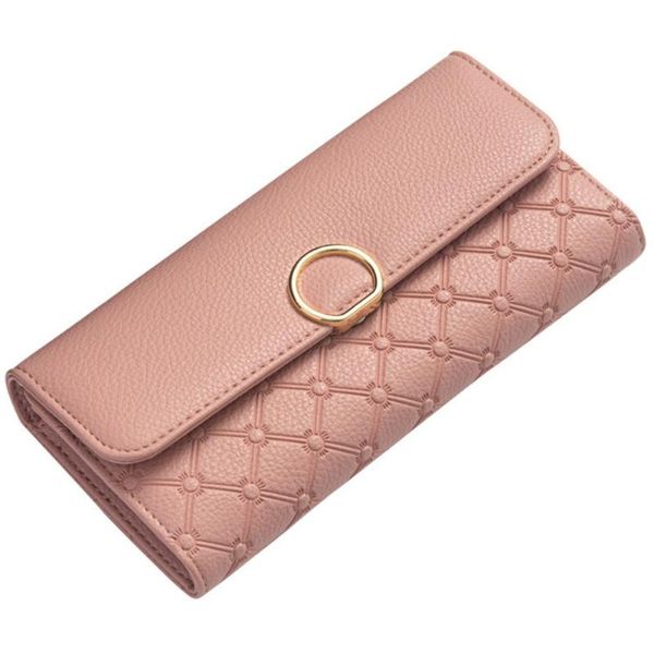 

wallets women wallet pillow geometric embossed leather female purse lady's clutch phone bag hasp money coin card pocket, Red;black