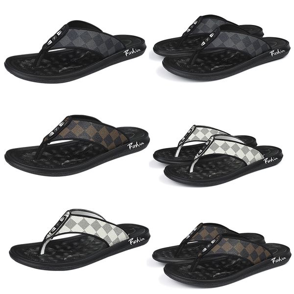 

designer slippers mayari men fashion sandals luxury grid pattern brand slipper rubber black white brown beach shoes loafers sliders