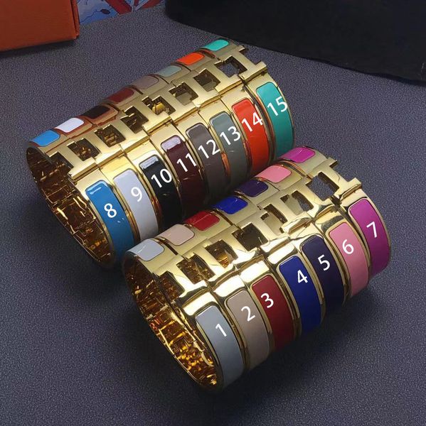 

titanium woman bracelet fashion bracelets for man women cuff jewelry bracelet jewelry 15 color optional with box high quality, White