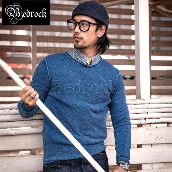 

men's sweaters vintage sashiko ami khaki retro blue dye t-shirt long-sleeved loose round neck sweater autumn bottoming shirt kendo thor, White;black