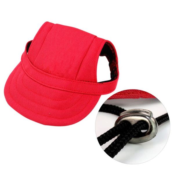 

fashion pet baseball cap decorative peaked supplies for dog puppy (red,) apparel