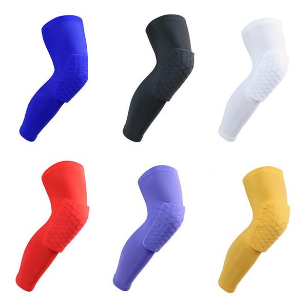 

1pc honeycomb sports long knee pads elbow &, Black;gray