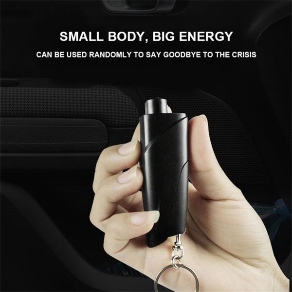 keychains car mounted multi-functional emergency mini safety hammer window breaker keychain accessories, Silver