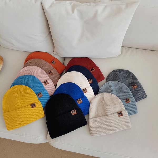 

beanie/skull caps knitted beanie hat for women  letter toddle pography props warm autumn beanies, Blue;gray