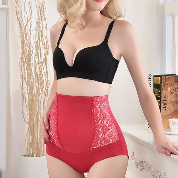 

women's shapers high waist lace ruffle hip push up body shaper panties trainer tummy control bulift shapewear underwear shape, Black;white