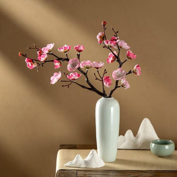 

decorative flowers & wreaths 4pcs artificial small plum blossom home decoration accessories fake el vase decor bonsai plants