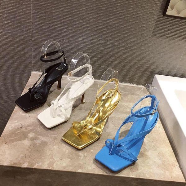 

dress shoes women's sandals square toe stilettos large gold, Black