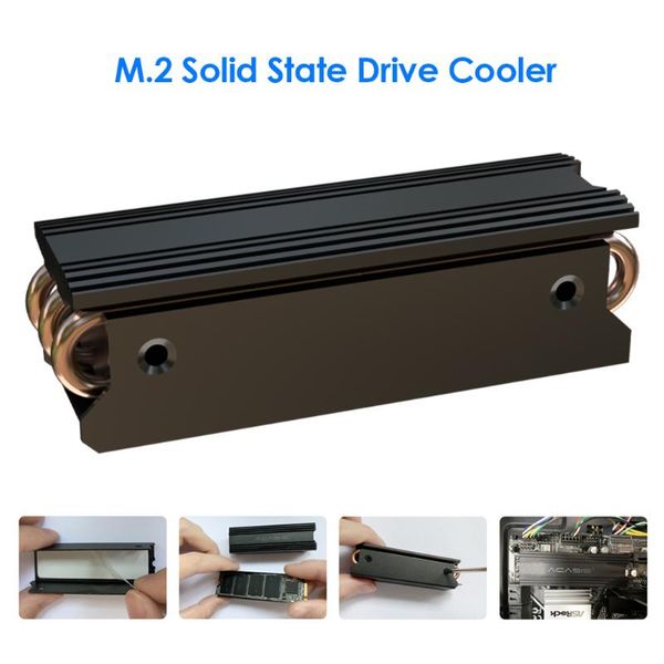 

fans & coolings m.2 solid state drive cooler heatsink for deskpc computer aluminum alloy copper 2280 ssd radiator cooling pad