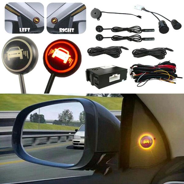 

car rear view cameras& parking sensors blind spot monitoring system ultrasonic sensor distance assist lane changing tool mirror radar detect