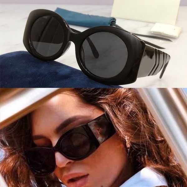 2021ss womens grosso folha de sol sunglasses feminino designer sunglass placa quadrado frame pernas simples estilo moda uv400 óculos 0810 com caixa original