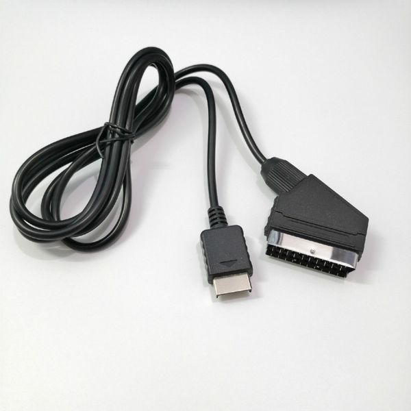 1,8 m Lunghezza RGB Cavi SCART Cavi TV Connessione a cavo AV Cavo cavo per Sony PlayStation PS2 PS3 per console PAL / NTSC