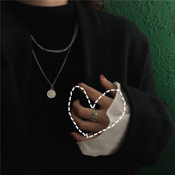 

luxury party favor chrome/hearts rings cool trendsetter cross opening ring kroocho same thai silver used korean punk temperamen