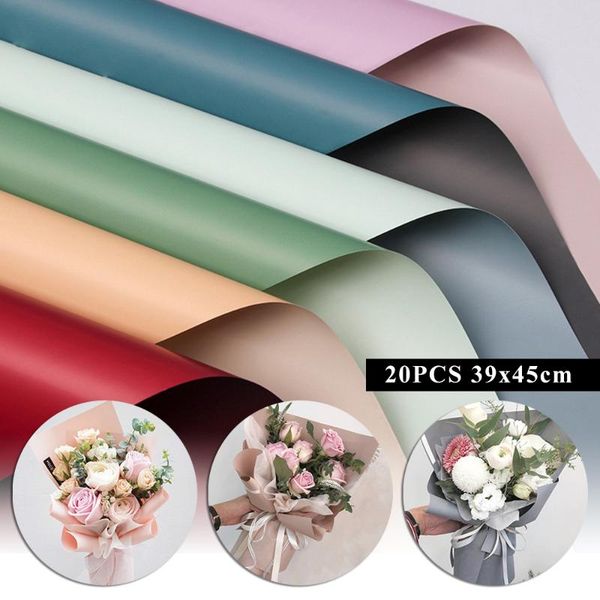 

gift wrap 20pcs waterproof paper wrapping flower packing decor