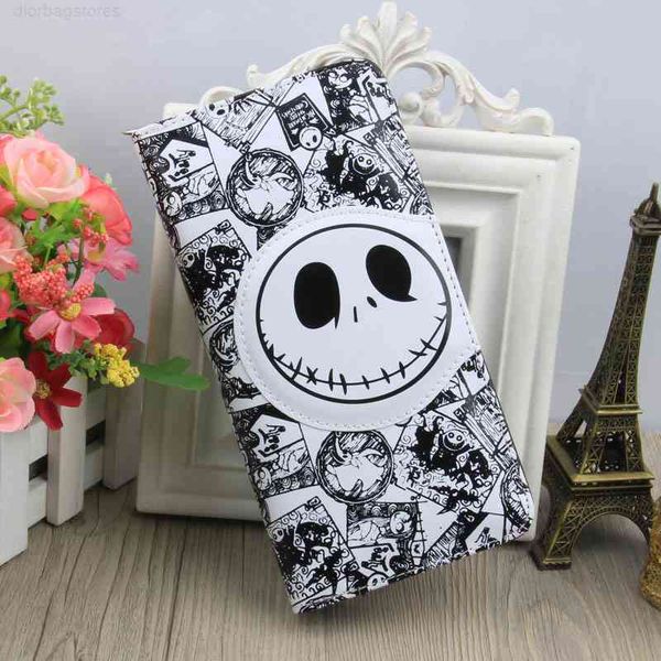 

wallet long cartoon zero black and white fashion leather bag women's purse handbag, Red;black