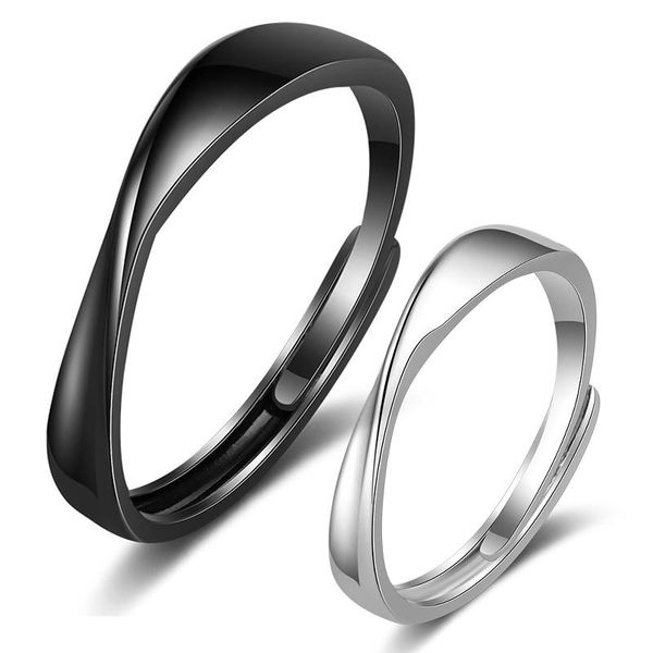 Eheringe Minimalist 3mm Mobius Paar Paarungsring 2022 Männer und Frauen Verlobung Urlaub Party Modeschmuck Geschenk