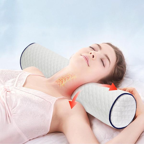 

pillow column cotton memory foam long bedding sofa back cushion slow rebound leg waist neck protect cervical orthopedic pillows