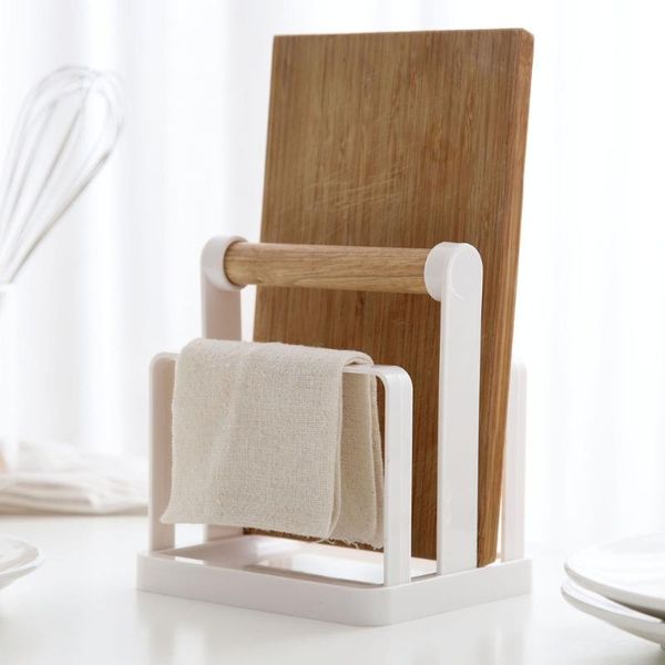 

kitchen storage & organization cutting board holder rack rag dish shelf organizer