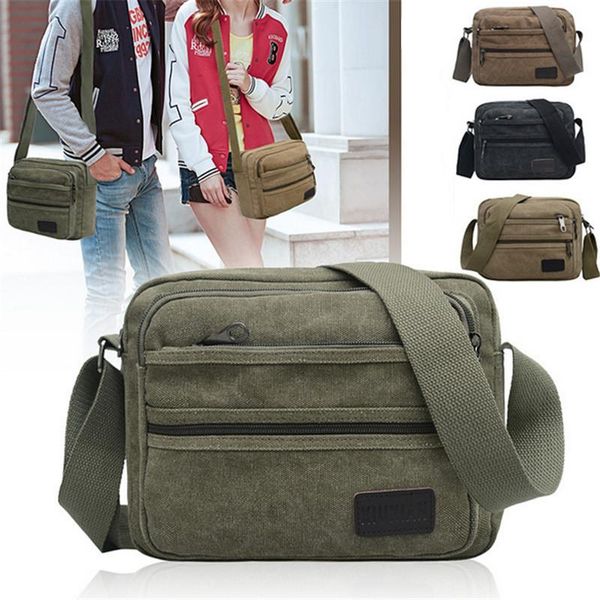 

cross body fashion retro casual shoulder bag canvas outdoor simple wild diagonal single messenger