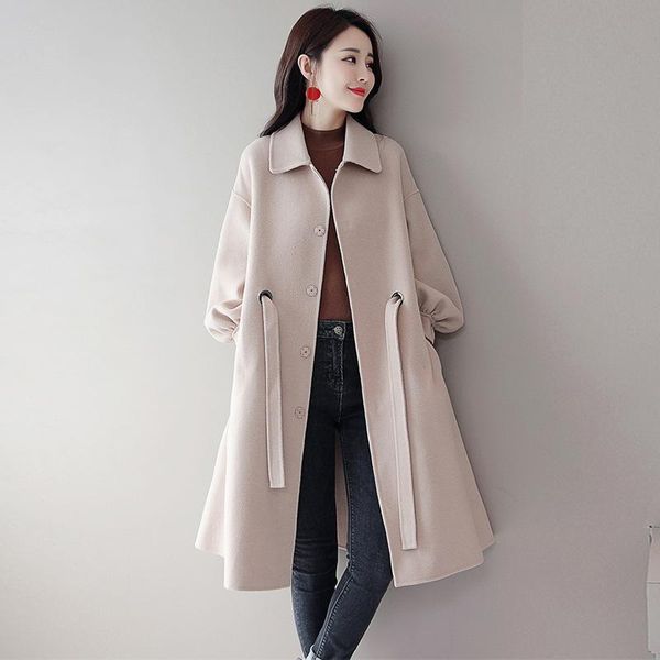 

women's wool & blends 2021 ltrb coat coats for women black cashmere cape