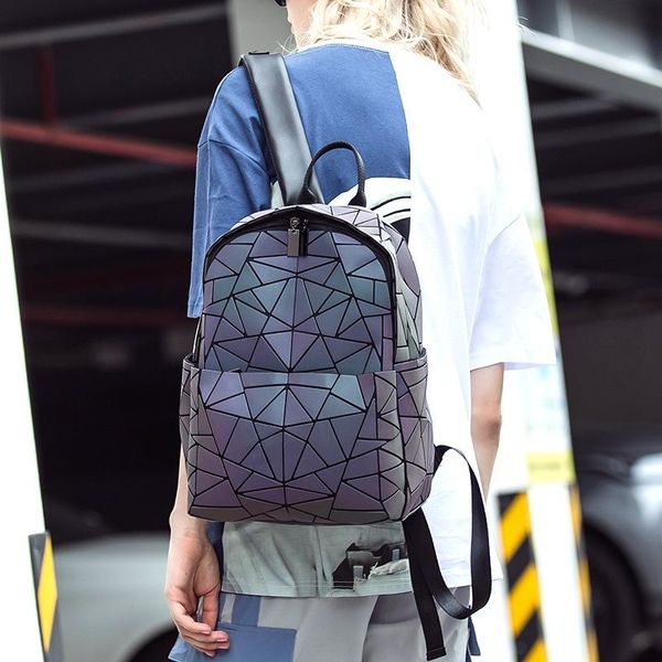 

backpack student daily luminous square fashionable and versatile backpacks