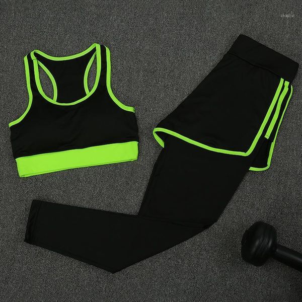

two piece dress summer selling pants lady suit fast drying sweat absorbing korean fitness bra, White