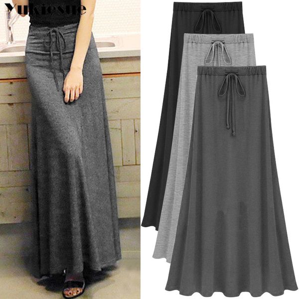 

high waist women's skirt skirts woman fashion womens long cotton a-line skinny jupe femme mini skirt maxi pencil skirt 210519, Black