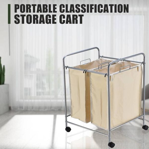 

rolling corner laundry basket durable sorter hamper clothes storage bin organizer washing bag & organization