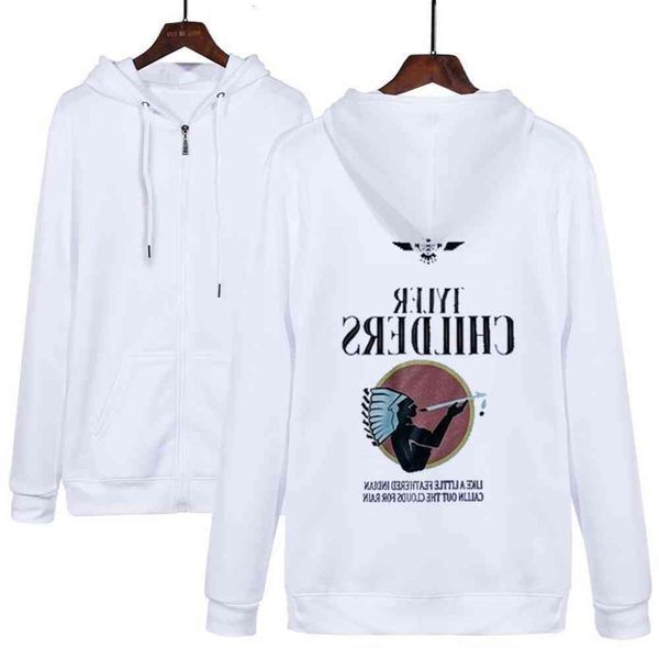 

men's and women's hooded zipper sweater, Black