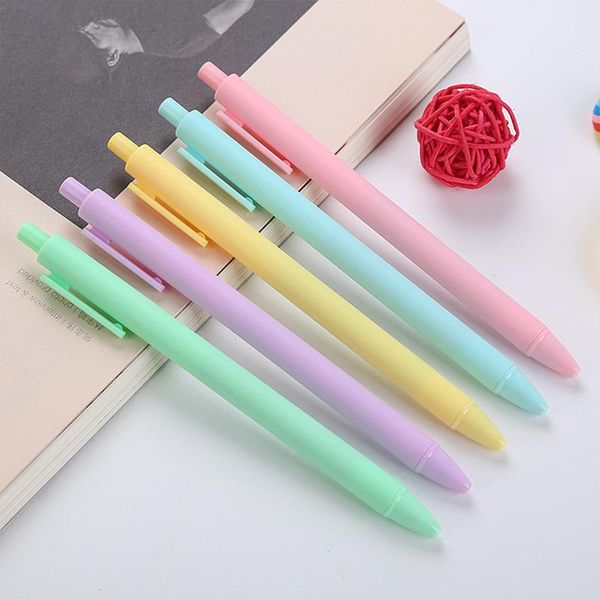 

gel pens 2pcs/lot 0.5mm pen stationery rollerball ballpoint neutral morandi school office supply 040363