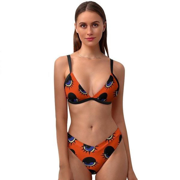 

one-piece suits clockwork orange bikini swimsuit with ties fashionable 2 piece swimwear youth fantasy arena bathing suit