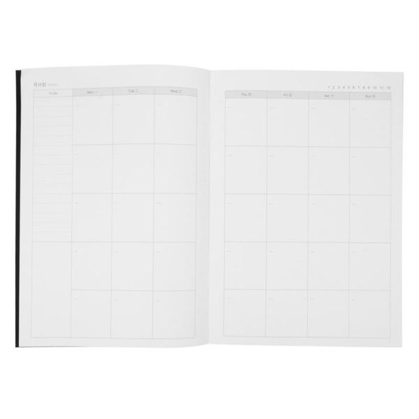 

notepads 1pc monthly planning notebook creative handbook schedule, Purple;pink