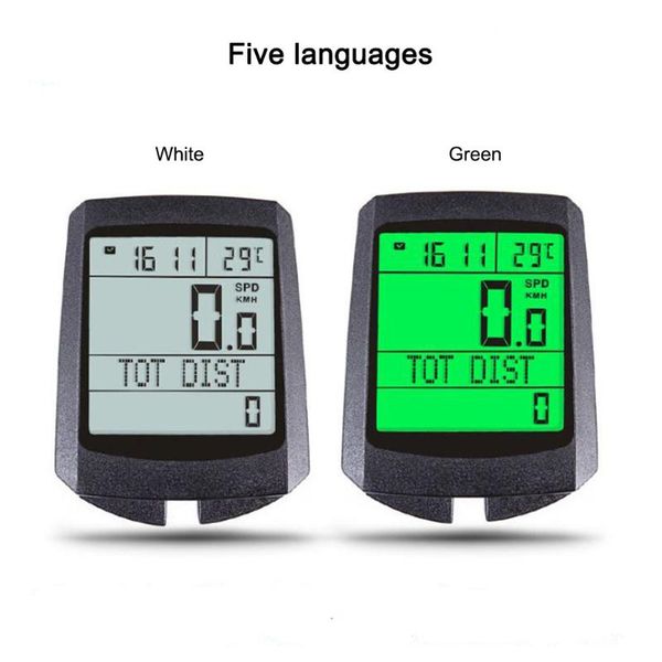 

bike computers szblaze fstn display computer with backlight 5 language bicycle speedometer and odometer wireless waterproof cycling