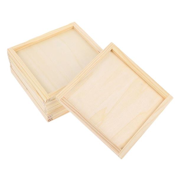 

frames 8 pcs diy blank wooden painting useful children drawing po holder