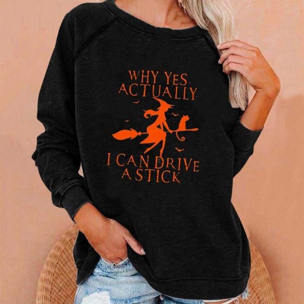 

women's hoodies & sweatshirts long sleeve warm letter print halloween pullover sweatshirt for home, Black