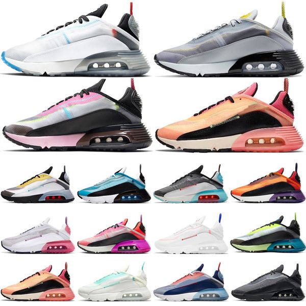 

2090 running shoes for men women pure platinum bleached aqua magma orange sunset pink laser blue mens trainers outdoor sport sneakers