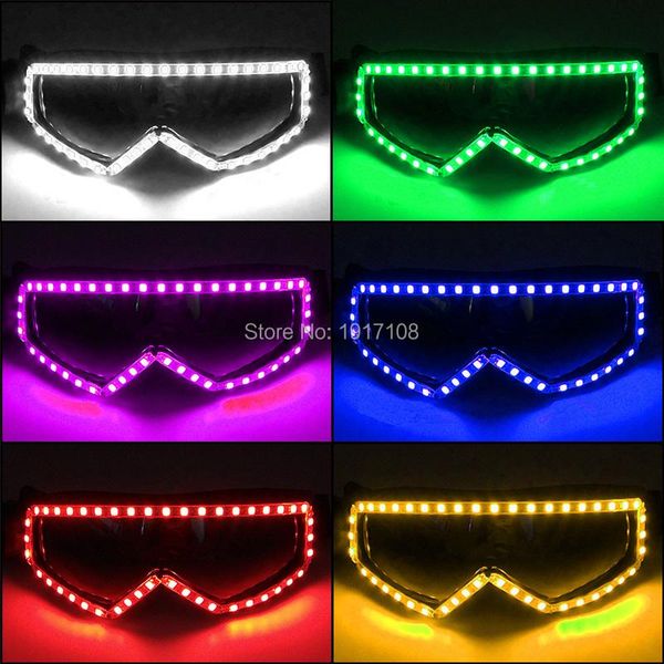 

flashing party glasses style led 2021glasses light up props favors festival glow supplies decoration