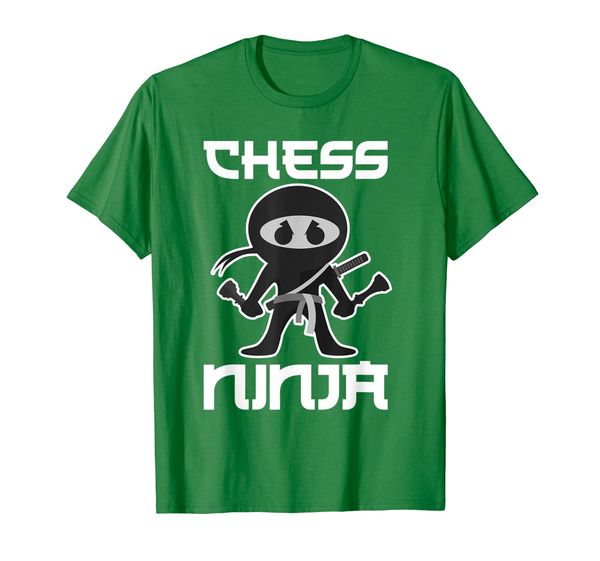

funny chess shinobi t-shirt - gift for boys and girls, White;black