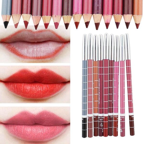 

lip pencils 1pcs cosmetic professional wood lipliner waterproof lady charming liner soft pencil contour makeup lipstick tool