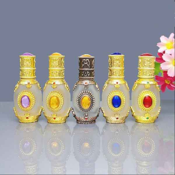 

storage bottles & jars 10 pcs 15 ml glass essential oil flavor packaging empty bottle vintage perfume dropper bank tattoo paint containe