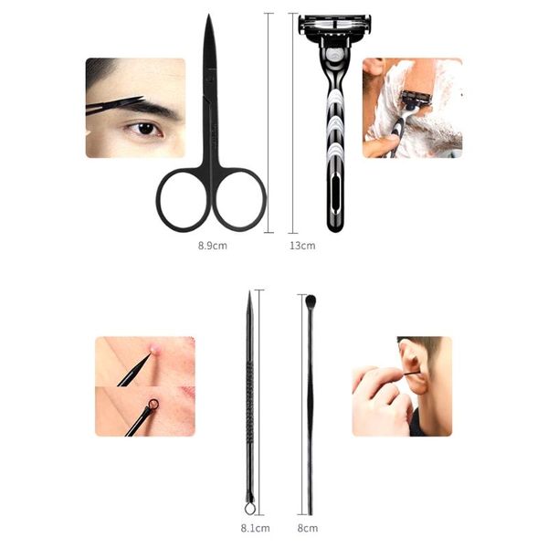 

nail art kits pedicure kit clipper set 15pcs professional grooming 51bc